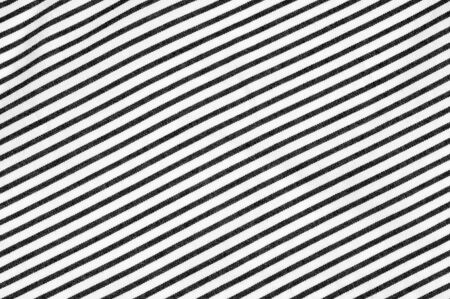 Texture, background. Fabric white with black stripes. cottonの写真素材
