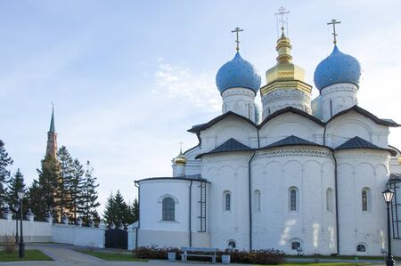Orthodox church.   Annunciation Cathedral of the Kazan Kremlinの写真素材