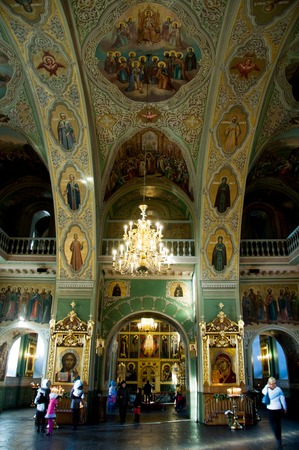 Orthodox church.   Annunciation Cathedral of the Kazan Kremlinのeditorial素材