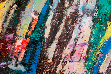 Ethnography, M.Sh. Khaziev. Honored Artist of Tatarstan. The picture painted in oils. people on the move, abstract expression of their thoughts, a picture painted with oil paintsのeditorial素材