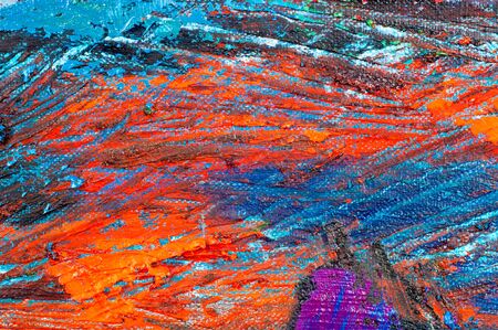 Honored Artist of Tatarstan M. Sh Khaziev. Scenes painted oil paintings. two trees, an old man looking at the trees, mystical story painted in the picture.のeditorial素材