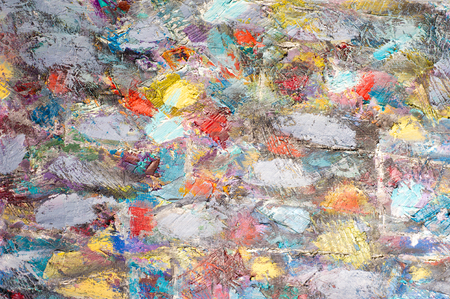 Ethnography, M.Sh. Khaziev. Honored Artist of Tatarstan. The picture painted in oils. Abstract patternのeditorial素材