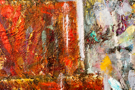 Ethnography, M.Sh. Khaziev. Honored Artist of Tatarstan. The picture painted in oils. Abstract patternのeditorial素材