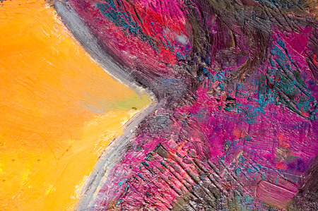 Ethnography, M.Sh. Khaziev. Honored Artist of Tatarstan. The picture painted in oils. Abstract patternのeditorial素材