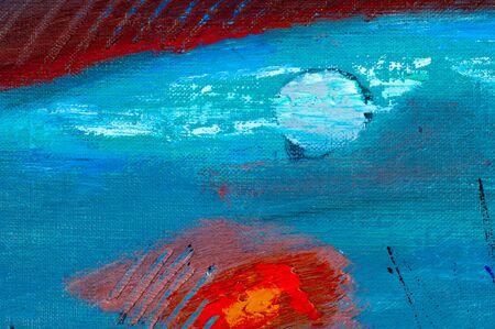 Honored Artist of Tatarstan M. Sh Khaziev. Scenes painted oil paintings. two trees, an old man looking at the trees, mystical story painted in the picture.のeditorial素材