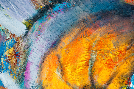 Honored Artist of Tatarstan M. Sh Khaziev. texture, background. still life with pumpkin, apples, grapes and tea, drawing painting, painting, still lifeのeditorial素材