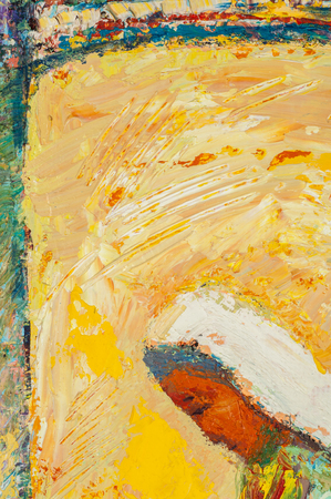 Honored Artist of Tatarstan M. Sh Khaziev. Scenes painted oil paintings.のeditorial素材