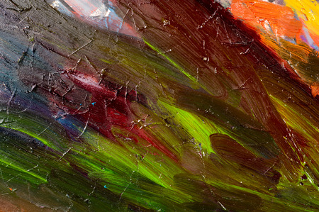 Ethnography, M.Sh. Khaziev. The picture painted in oils. abstract drawing. texture. backgroundのeditorial素材