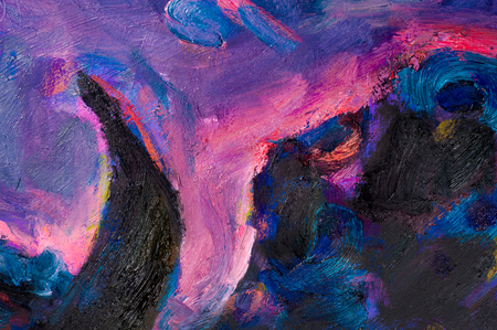 Ethnography, M.Sh. Khaziev. Honored Artist of Tatarstan. The picture painted in oils. Mystical picture old night. land of the shadow under the full moonのeditorial素材