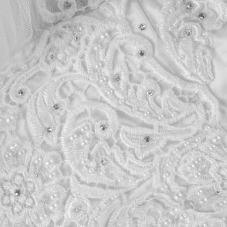 Ball white.  White cloth.  tissue, textile, fabric, material, texture.の写真素材