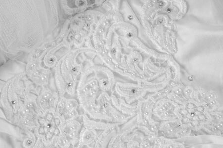 Ball white.  White cloth.  tissue, textile, fabric, material, texture.