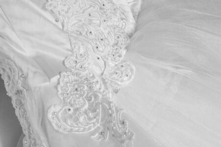 Ball white.  White cloth.  tissue, textile, fabric, material, texture.の写真素材