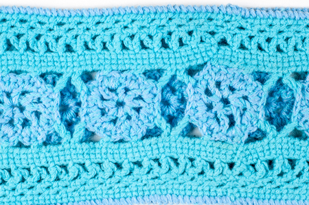 Lace on the fabric. tissue, textile, cloth, fabric, material, texture. of or relating to fabric or weaving.の写真素材