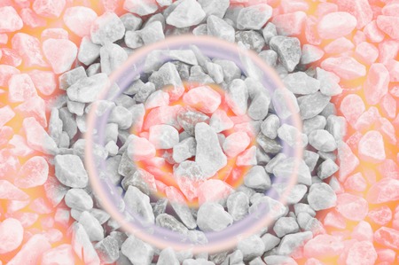 Gaussian blur. Texture, pattern, background. marble chips for landscaping pebbles close-up samples,...