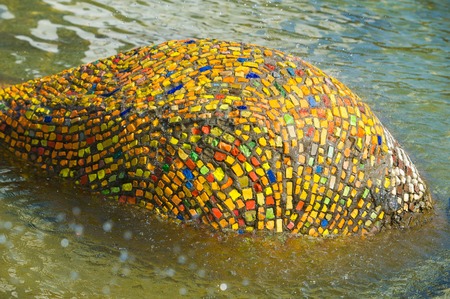 Texture background. City fountain, Dita intere. romantic, sea,の写真素材