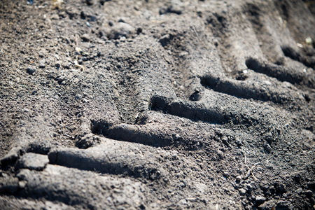 Texture, background.  the soil. the upper layer of earth in which plants grow, a black or dark brown material. ground, land, earth, bedrock, dirtの写真素材