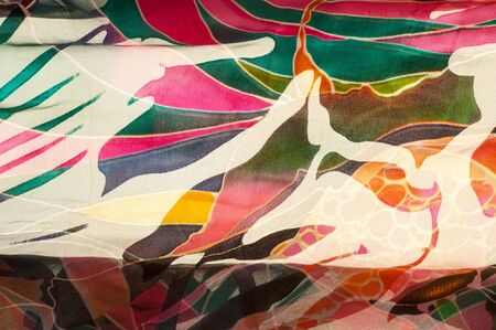 tissue, textile, fabric, material, texture. Fabric photographed in the studioの写真素材