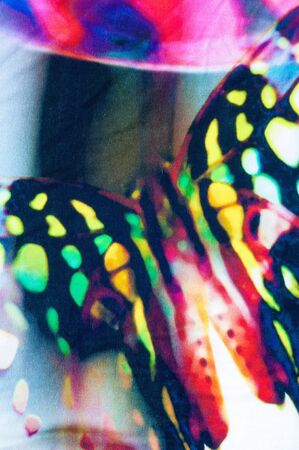 fabric, material, texture. Fabric photographed in the studioの写真素材