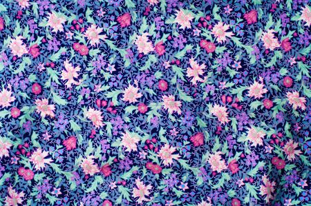 cutting women's blouses, small floral pattern. textureの写真素材