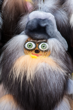 Children toys made with animal furの写真素材