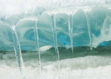 texture.  ice. Frozen ice on the river.の写真素材