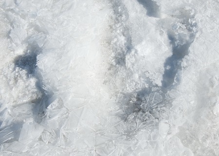 texture.  ice. Frozen ice on the river.の写真素材