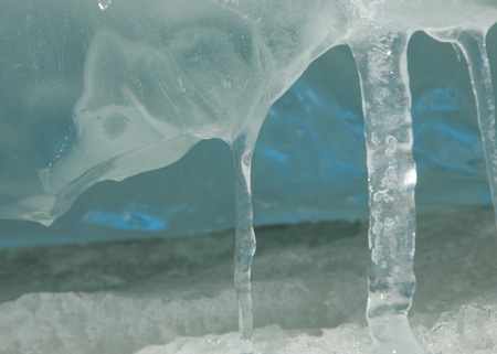 texture.  ice. Frozen ice on the river.の写真素材