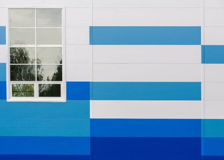 Texture, background. white blue panel. a flat or curved component, typically rectangular, that forms or is set into the surface of a door, wall, or ceiling.の写真素材