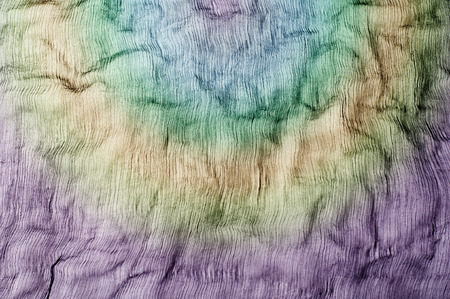 Texture background of fabric. Cotton is pink, yellow, lilac, green. Text space. Close-up of fabric texture. Trend color quartz pastel tone - close up elegant textile backgroundの写真素材