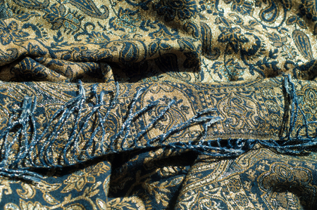 Texture, background, pattern. White girl's skirt, with a broken pattern in the form of circles....