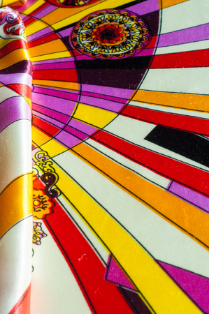 Texture, background, pattern. Cloth Silk Abstract Pattern. Existing in thinking or as an idea. Woven or felt fabric made of wool, cotton or similar fiber.の写真素材