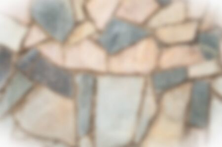 Blurred background. Friendly for designer Texture background image, granite stone is complex in the fence. Stone wall, background with plate. Abstract granite from wall textureの写真素材