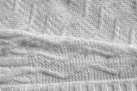 Texture, background, pattern. Women's woolen white winter sweater