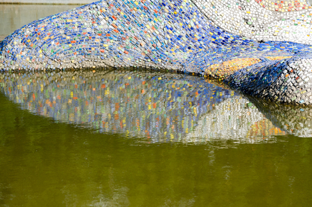 Texture, background, pattern. Water in the poolsの写真素材