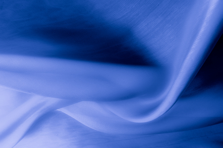 Texture, background, pattern. Pale blue clear silk cloth. SKY BLUE, also known as  BABY BLUE, POWDER BLUEの写真素材