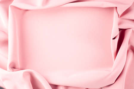 Texture background pattern. Pink silk fabric. Vintage French semi sheer crepe de chine fabric in a stunning lipstick pink color It is heavier weight than the very sheer chiffon but is still semi sheerの写真素材