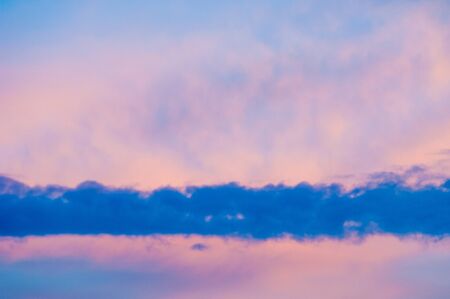 Texture, background, pattern. Clouds at sunset (dawn) pastel colors beautiful paints