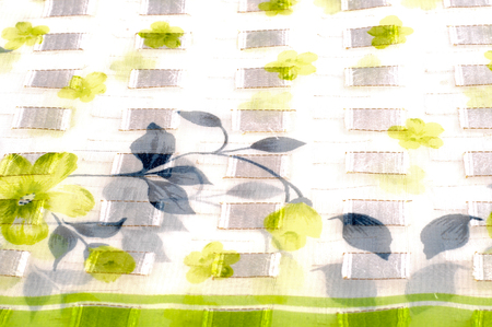 Texture, background, pattern. Handkerchief. Silk neck scarf or kerchief. Bandana paisley style, bandana paisley artの写真素材