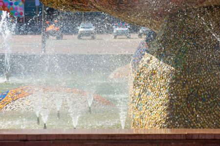 texture, background, pattern. Urban fountainsの写真素材