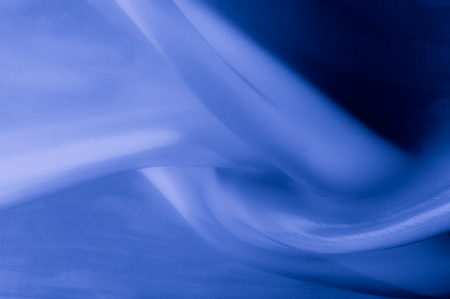 Texture, background, pattern. Pale blue clear silk cloth. SKY BLUE, also known as  BABY BLUE, POWDER BLUE の写真素材
