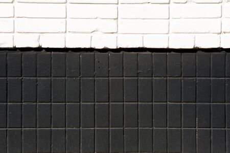 background texture, picture. brick painted. a small rectangular block typically made of fired or sun-dried clay, used in building. の写真素材