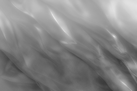 fabric, background texture. Silk Black and white. Add some drama to your look with this Black and White Candy Striped Silk Charmeuse.  this charmeuse is as bold as they come! の写真素材