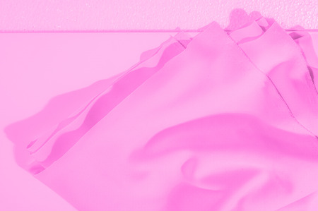 Texture. Background. Template. Cloth - silk pink. In color directly from the impressionistic painting, get lost in this dreamy carolina Silk Faille Glowing lilac color of thin ribbed fabric.の写真素材