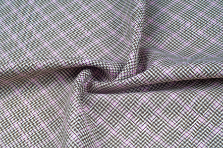 Background texture, pattern. cotton cloth, checkered pattern and is distinguished by white and...