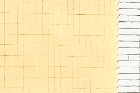 background texture, picture. brick painted. a small rectangular block typically made of fired or sun-dried clay, used in building. の写真素材