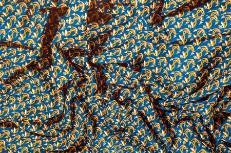 Background texture. Drawing. Cloth with a picture on the theme of the sea. Remove this blue and...