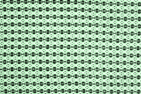 Cloth made of cotton GREEN, with a pattern of circles. Retro on design, this olive green geometric stretch cotton Sateen is perfect for the 70s!の写真素材