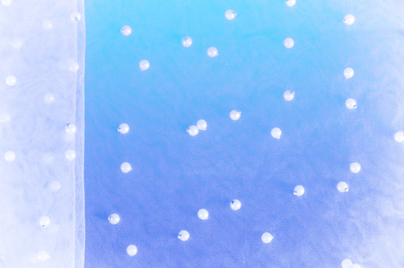 Blue, blue translucent fabric, embroidered with beads. Perfect for your design, this incredibly...