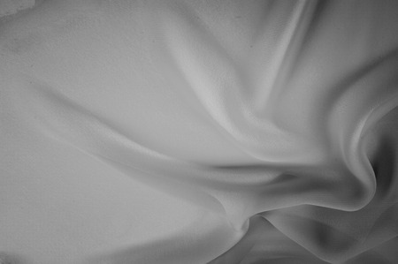 silk fabric is transparent, black and white. this material contains a coarser texture, a more rigid drapery and a slight peeping effect. We recommend using this fabric for your convenience.の写真素材