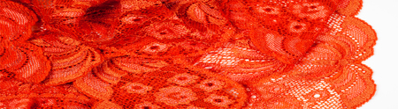 The texture of fabric lace, redの写真素材